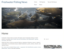 Tablet Screenshot of freshwater-fishing-news.com